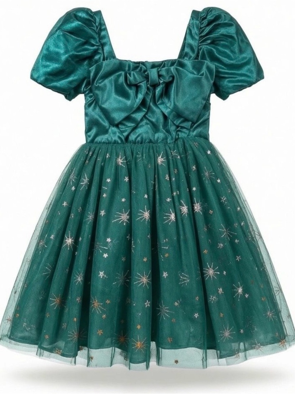 Dreaming of Lucy Emerald Green Sparkle Tulle Party Dress Girls Size 3T - Picture 8 of 8